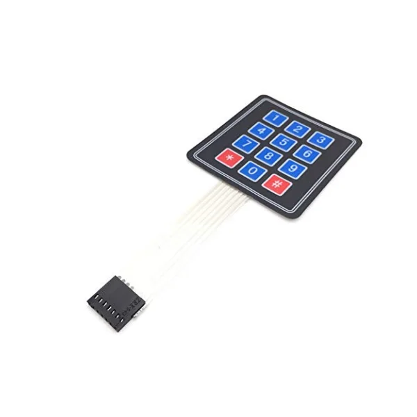 4x3 Matrix Membrane Type Keypad -12 Keys