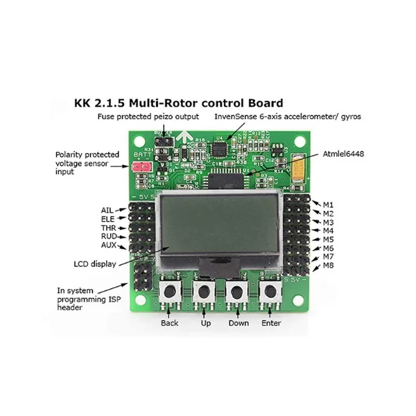 KK2.1.5 Multi-Rotor LCD Flight Controller Board - Image 2